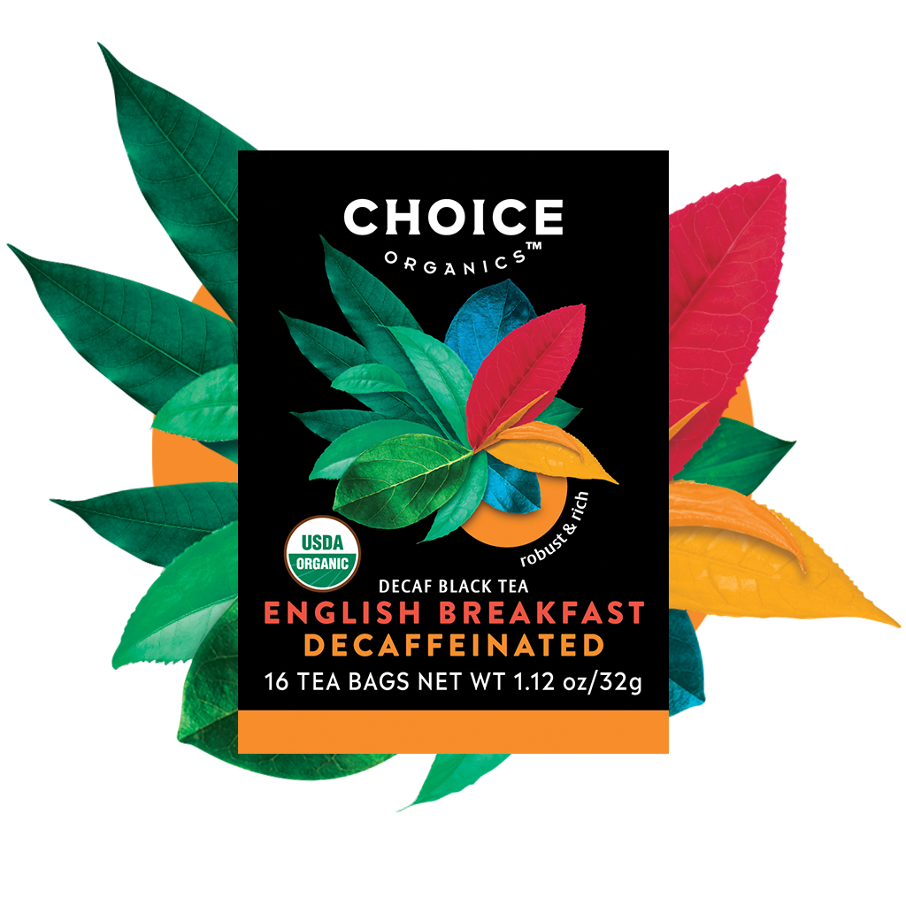 Organic Decaffeinated English Breakfast Tea Choice Organics Teas