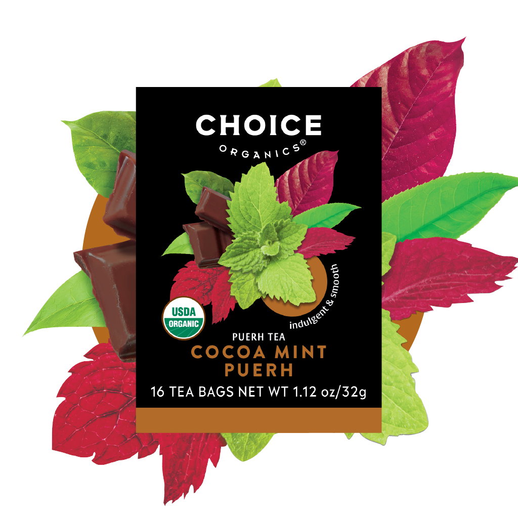 Organic Cocoa Mint Puerh Tea